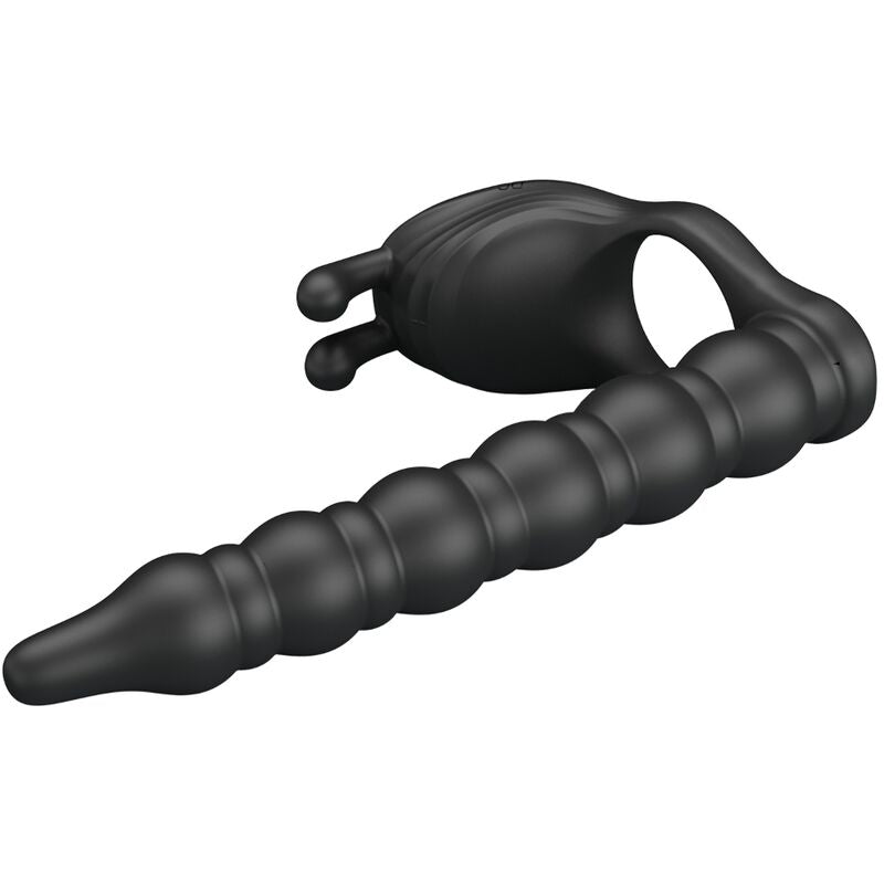 Pretty Love - Blackney Anillo Pene Con Plug Vibrador Negro