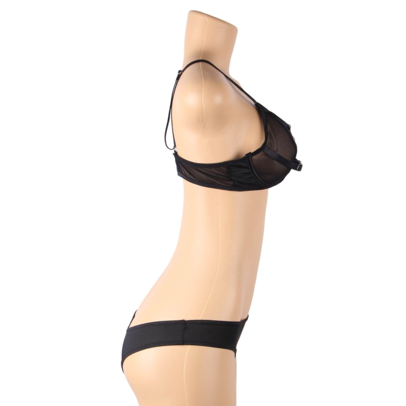 Subblime - Set Dos Piezas Sujetador Transparencias Y Tiras S/M