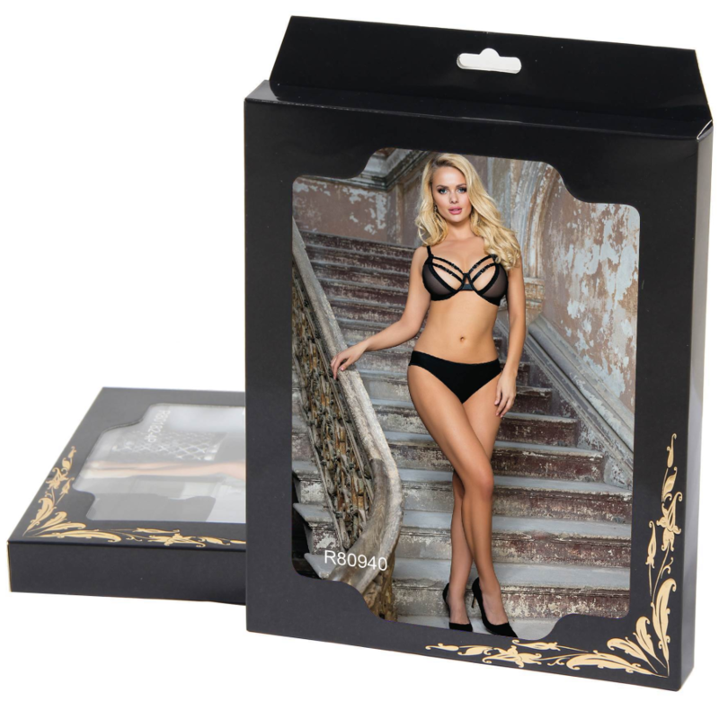 Subblime - Set Dos Piezas Sujetador Transparencias Y Tiras S/M