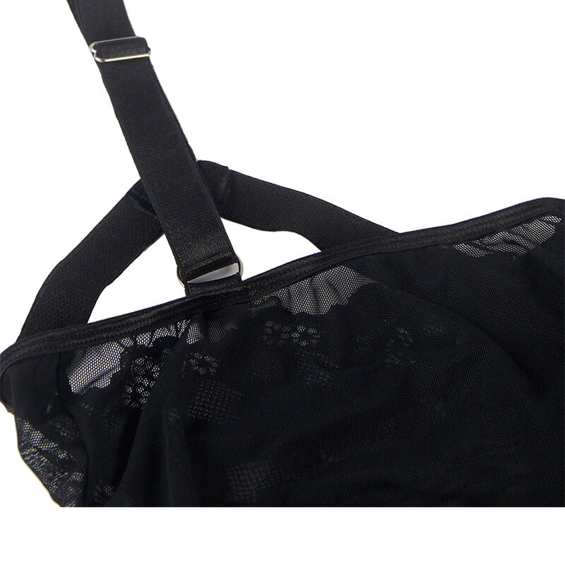 Subblime - Teddy Con Liguero Detalle Tiras Pecho Negro L/Xl