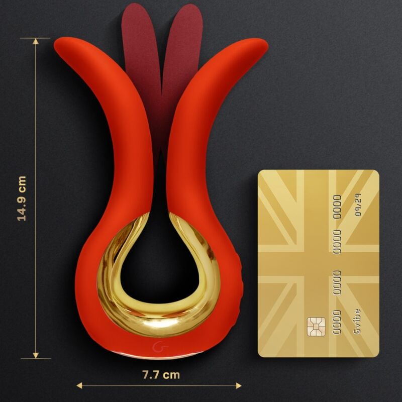 G-Vibe - Gvibe Maxi Vibrador Con Dos Puntas Flexibles Coral