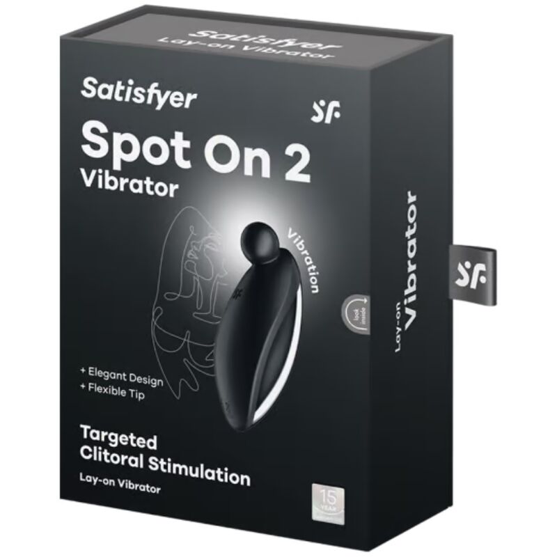 Satisfyer - Spot On 2 Vibrador Lay-On Negro