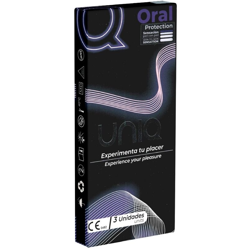 Uniq - Oral Mask Preservativos Sin Latex 3 Unidades