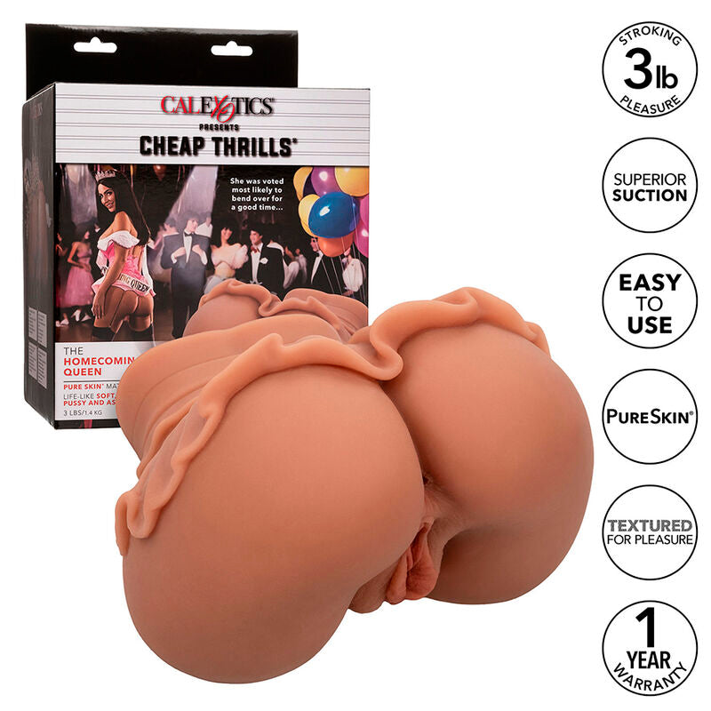 Calexotics - The Homecoming Queen Doble Masturbador Realístico Caramelo