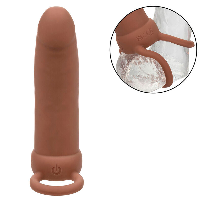 Calexotics - Maxx Doble Penetrador Grueso 10 Vibraciones Mulato