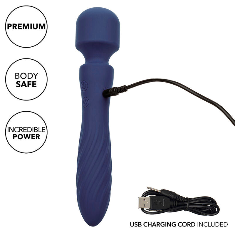 Calexotics - Charisma Mystique Masajeador Doble Motor 12 Funciones 21,5 Cm X 4,5 Cm Morado