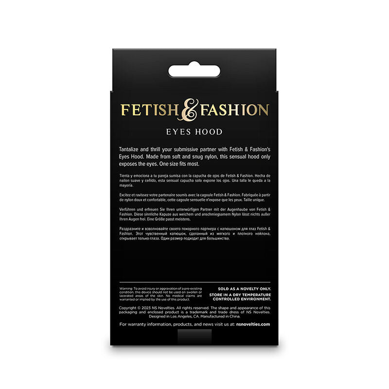 Ns Novelties - Fetish & Fashion Pasamontañas Apertura De Ojos Nylon Negro