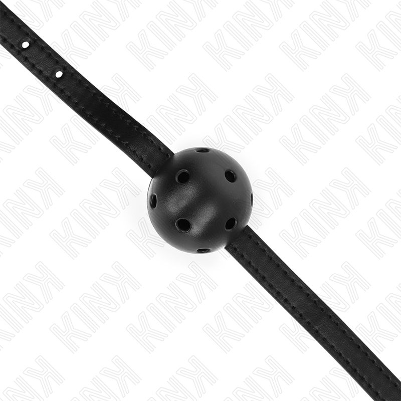 Kink - Mordaza De Bola 4.5 Cm Transpirable Simplicity Negro 62 X 1.5 Cm