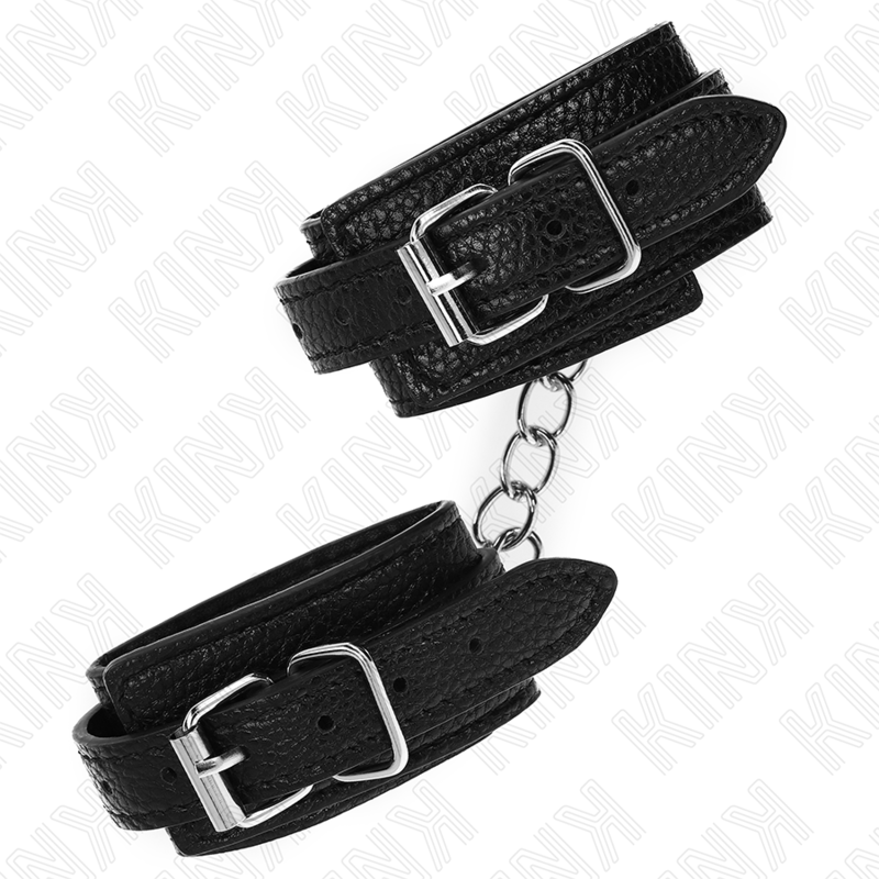 Kink - Muñequeras Estilo Serpiente Negro Ajustable 20-28 Cm X 5.4 Cm
