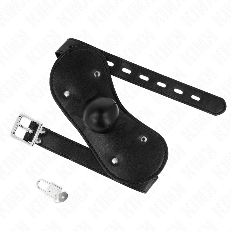 Kink - Máscara Bucal Mordaza De Bola Con Cerradura Ajustable 42-60 Cm