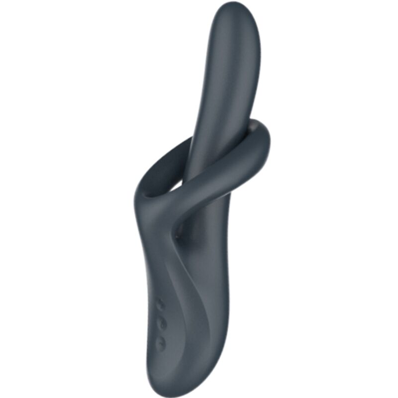 Heat Flex 4 Vibrador Con Rotación Y Calor Gris