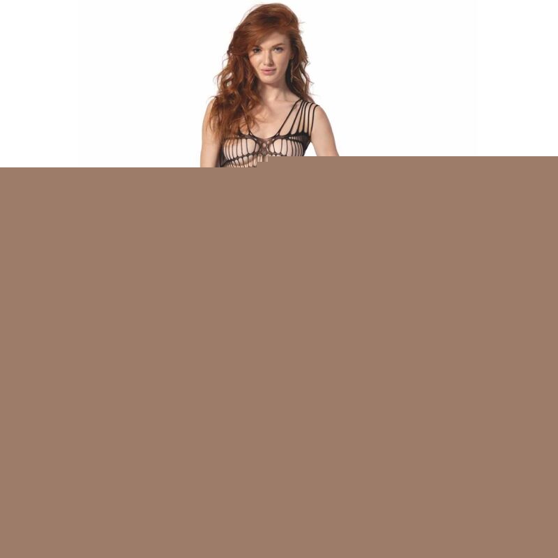 Passion - Bs 102 Bodystocking Negro Talla Única