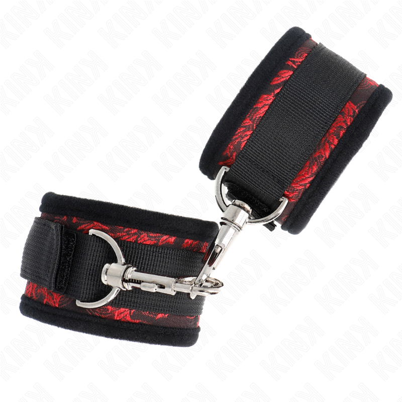 Kink - Muñequeras Diseño Escándalo Rojo-Negro