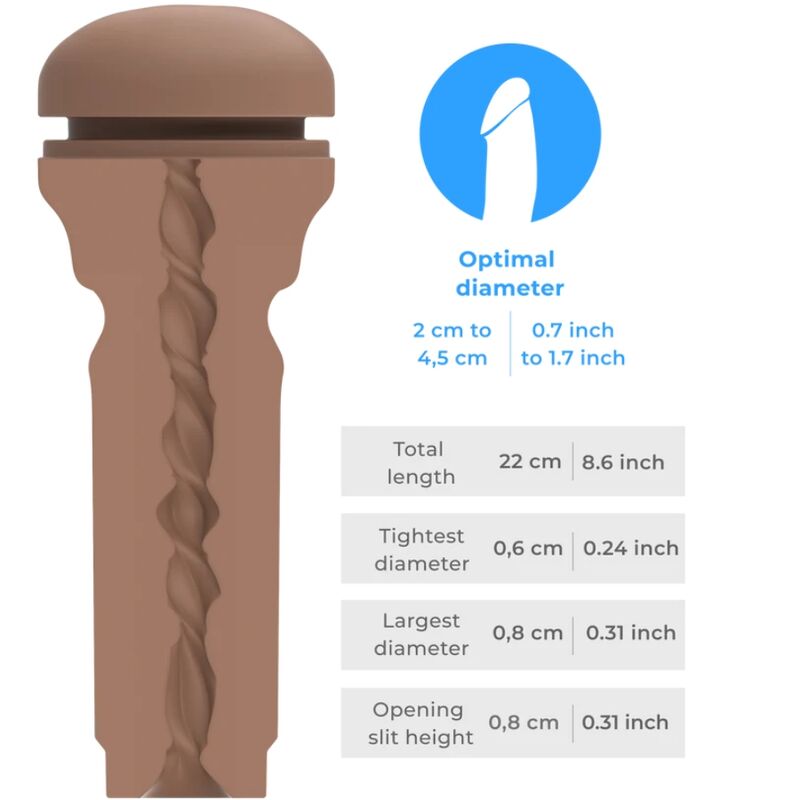 Kiiroo - Feel Stroker Masturbador Trasero Extra Apretado Mulato
