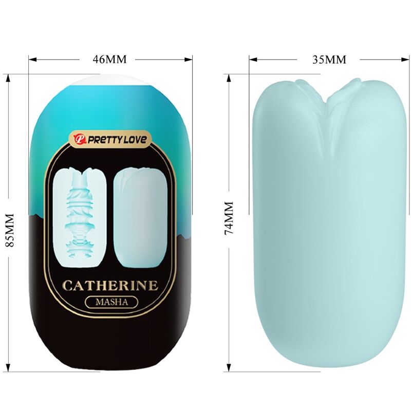 Pretty Love - Masha Masturbador Masculino Azul