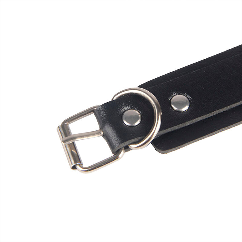 Subblime - 953690 Esposas Con Cinturón Bondage Negro Talla Única