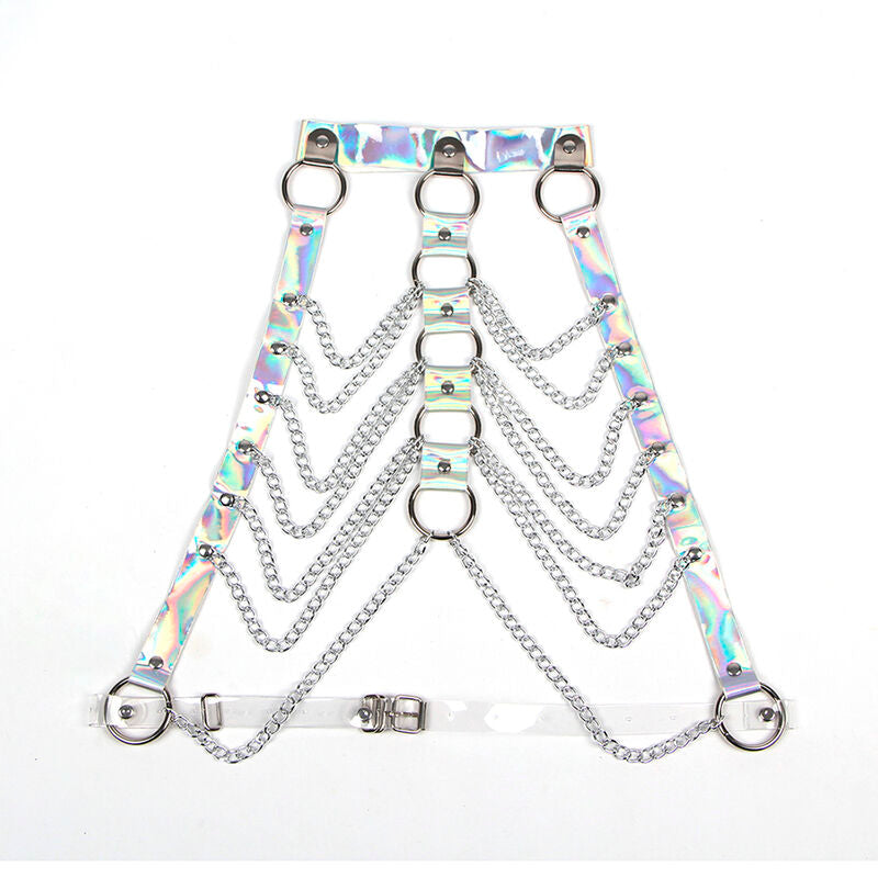 Subblime - 953737 Arnés De Pecho Con Anillos Y Cadenas Plata Talla Única