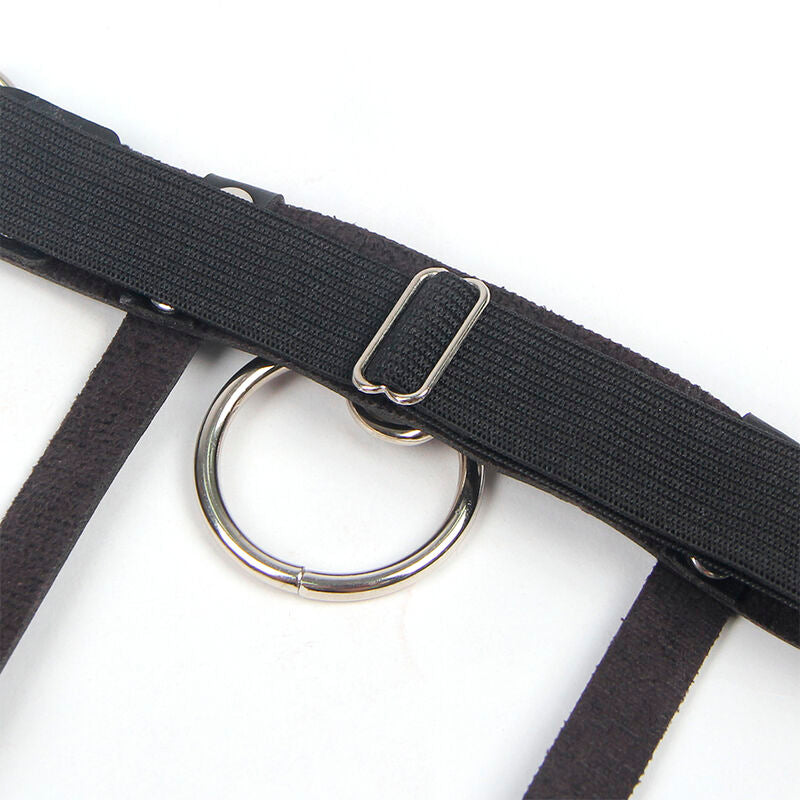 Subblime - 953744 Liga Punk De Cuero Ajustable Negro Talla Única