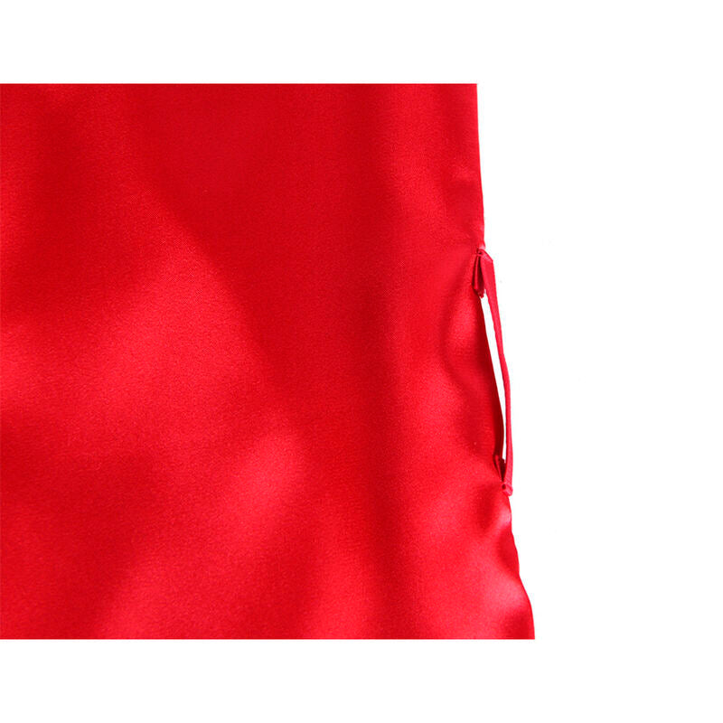 Subblime - 954017 Camisola De Encaje Espalda Transparente + Tanga Rojo/Negro S/M