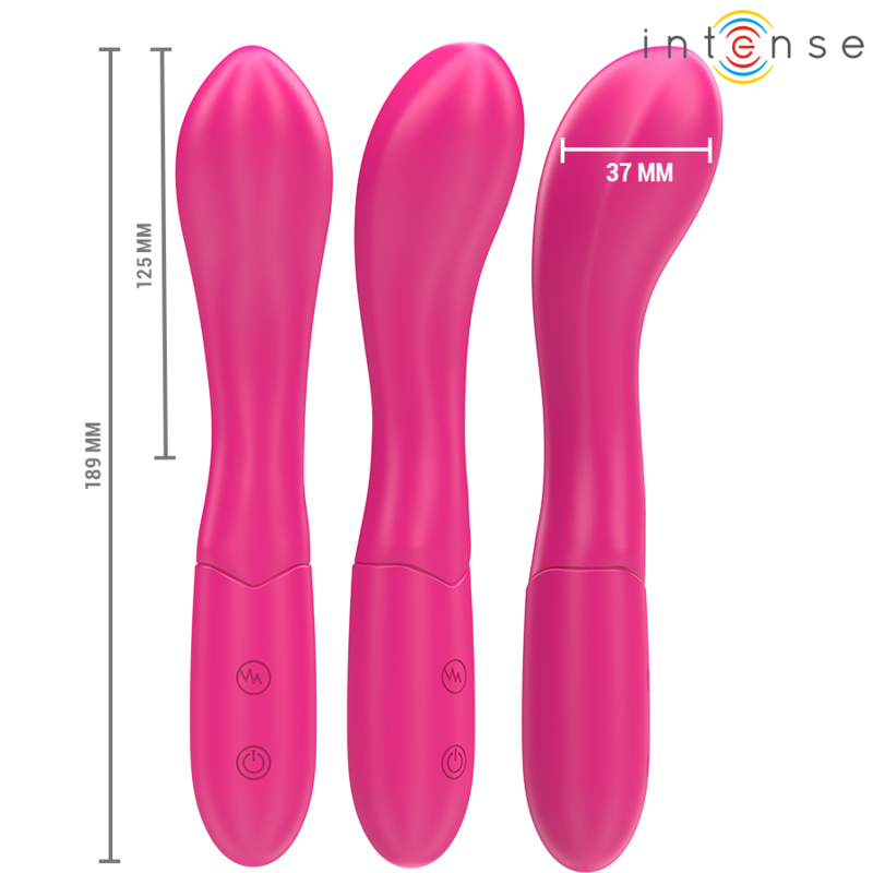 Intense - Lisette Vibrador 19 Cm Flexible 10 Vibraciones Rosa