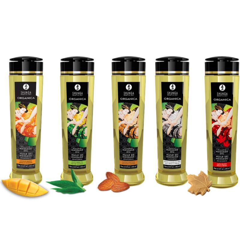 Shunga - Aceite De Masaje Orgánico Mango 240 Ml