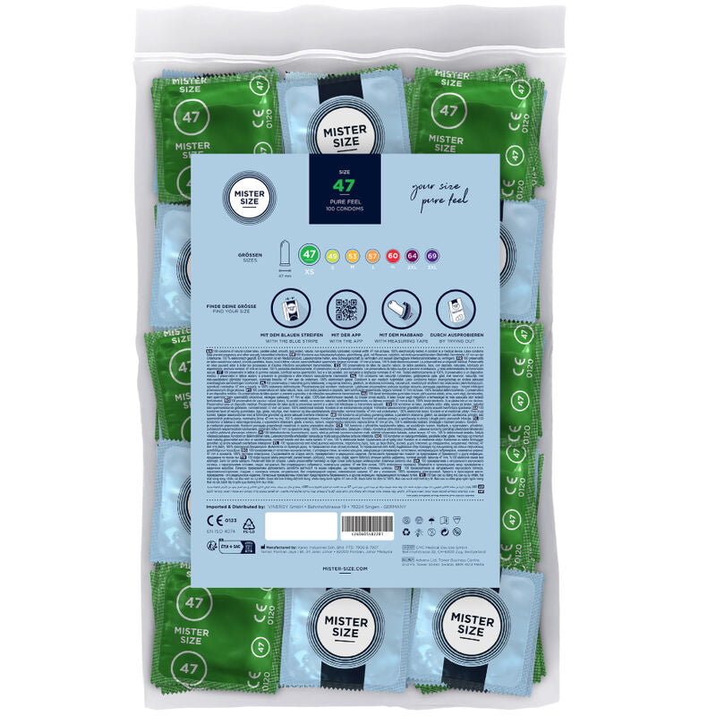 Mister Size - Preservativos Talla Xs 47 Mm (100 Unidades)