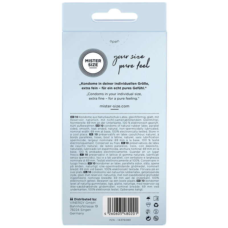 Mister Size - Preservativos Talla Xxxl 69 Mm (10 Unidades)