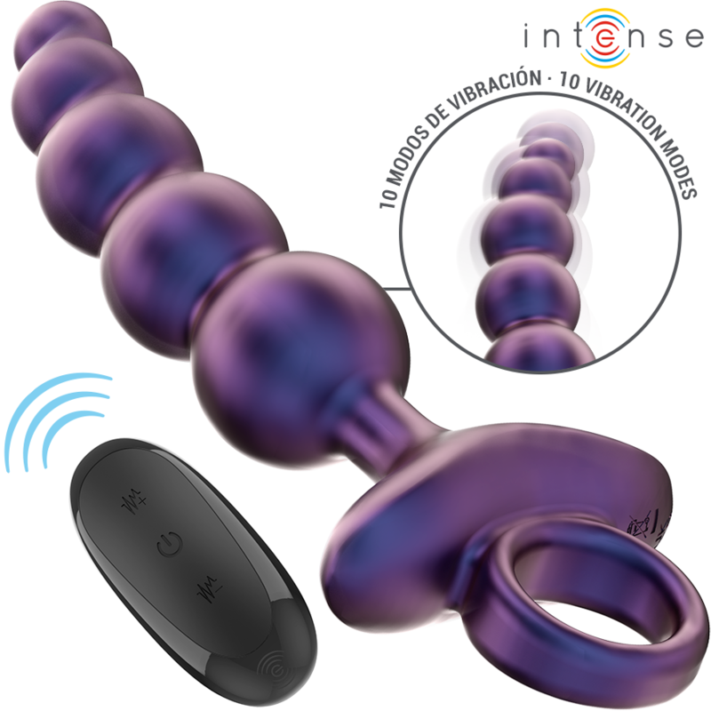 Intense - Tito Plug Anal Vibrador Modelo 3 Control Remoto