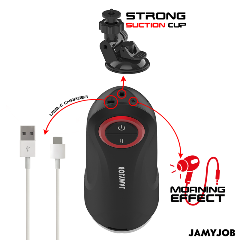 Jamyjob - Gravity Masturbador Vagina Automático 5 Modos De Empuje Y Efecto Sonido
