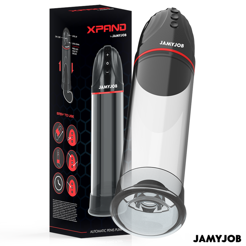 Jamyjob - Xpand Bomba Automática 3 Niveles De Succión Gris