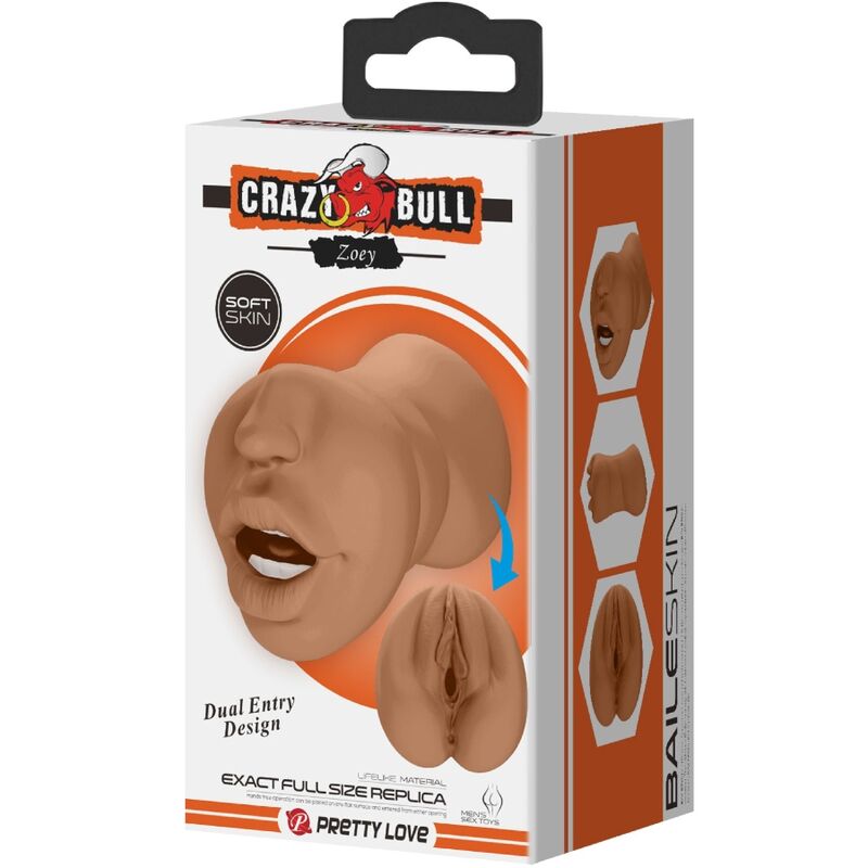 Crazy Bull - Zoey Masturbador Doble Boca & Vagina Natural
