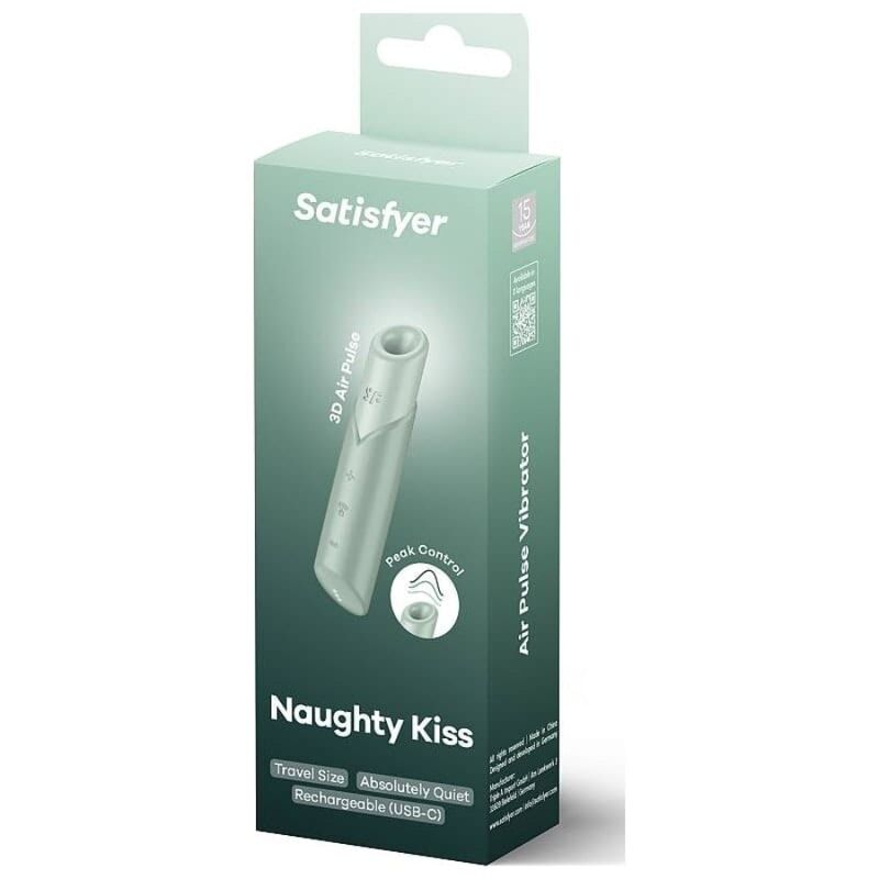 Satisfyer - Naughty Kiss Estimulador Clítoris Por Ondas Verde Agua