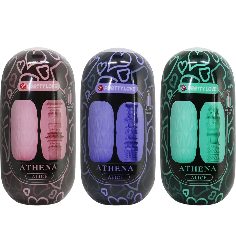 Pretty Love - Athena Alice Pack 15 Masturbadores Masculinos Varios