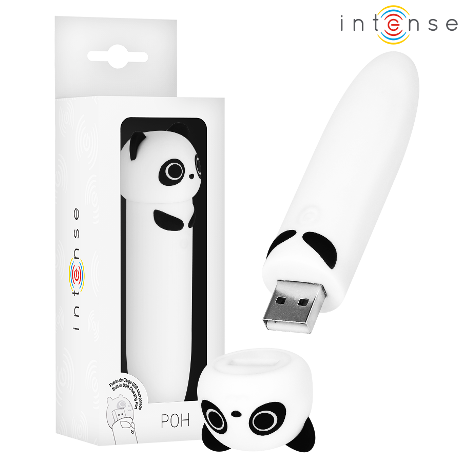 Intense - Poh Bala Vibradora Panda Recargable Usb 10 X 2.2 Cm