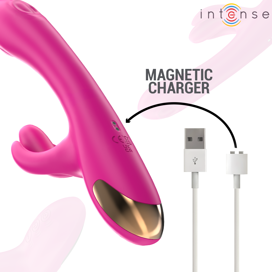 Intense - Britney Vibrador Multifunción Rabbit 23 Cm Rosa