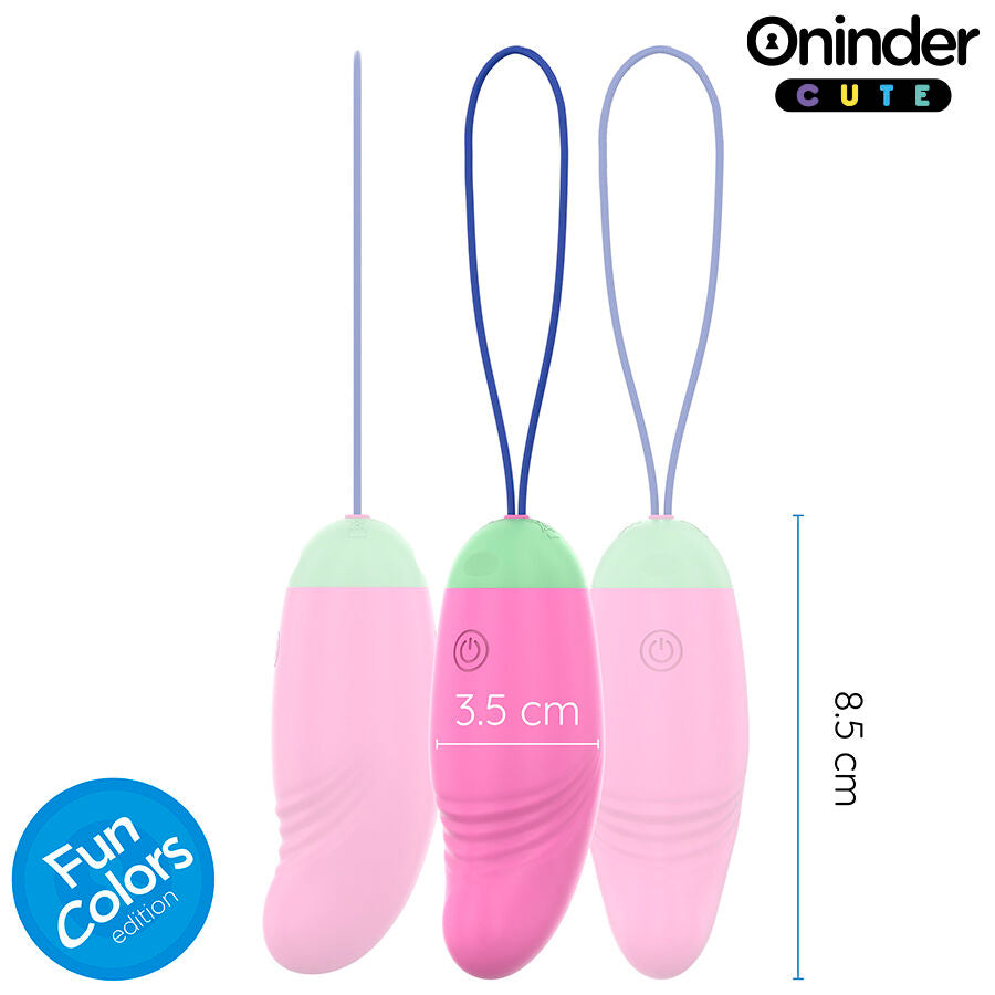 Oninder Cute - Love Pleasure Huevo Vibro-Rotador 360 Silicona - App Mundial Gratuita