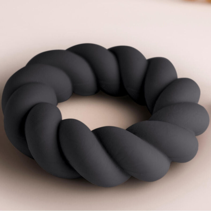 Rocks- Off - Twist Anillo Masturbador Silicona Negro