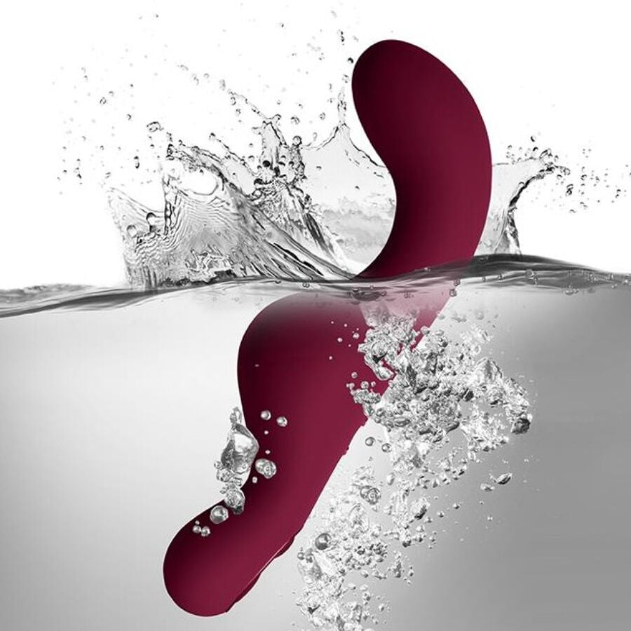 Vibrador Del Punto G Varita Wand Ruby Glow Blush Rojo