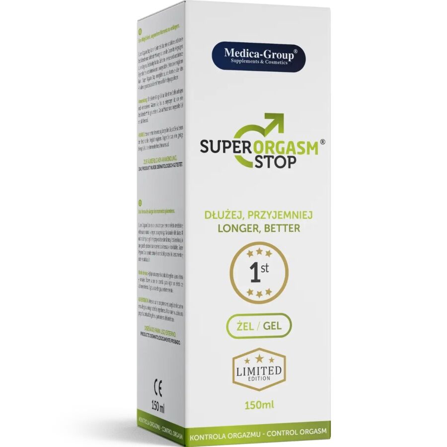 Medica Group - Super Orgasm Stop Gel Intimo Para Hombre 150 Ml