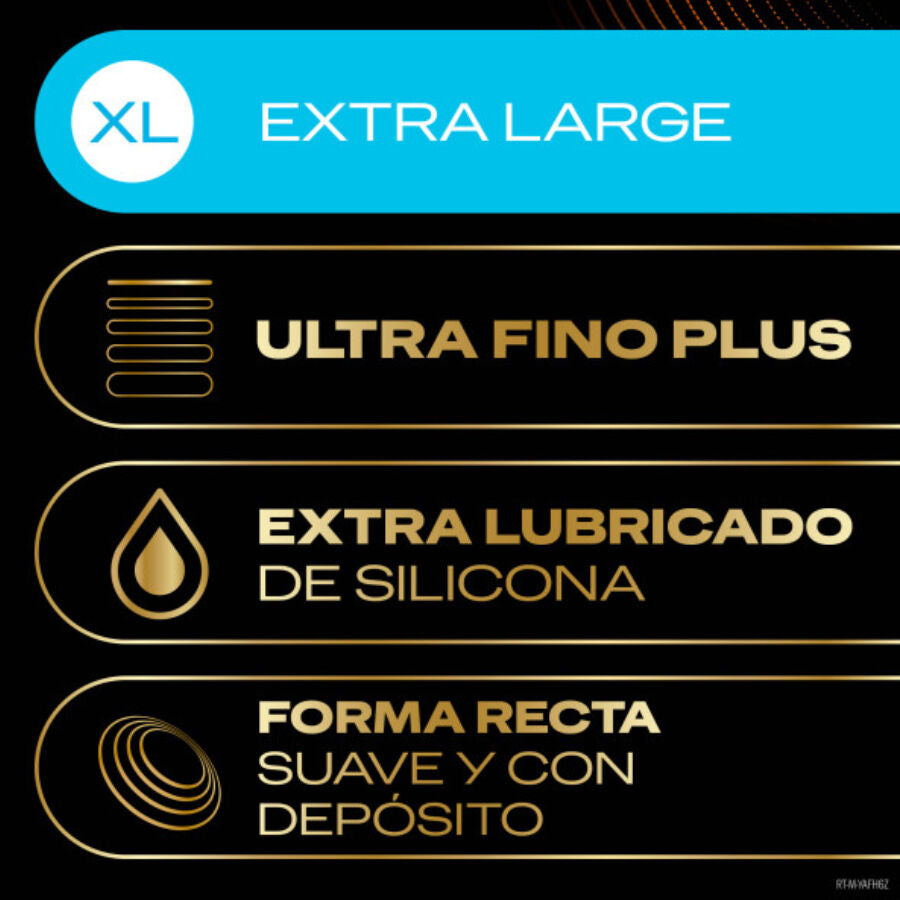 Durex - Conexión Total Xl Ultra Fino Plus Sin Látex 10 Unidades
