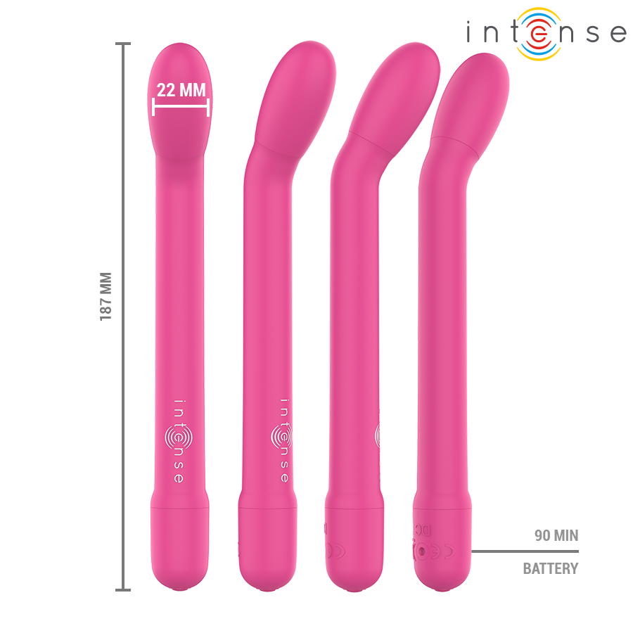 Intense - Estimulador Punto-G Rosa Recargable