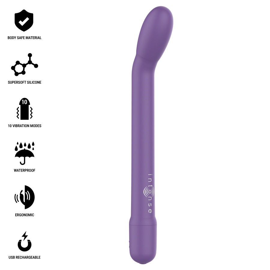 Intense - Estimulador Punto-G Morado Recargable