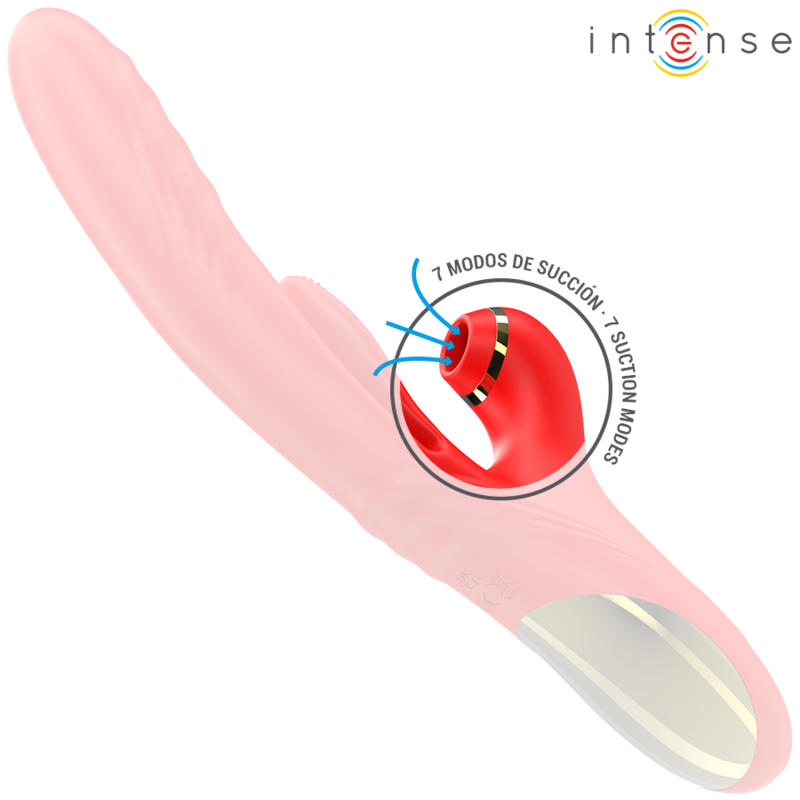 Intense - Karol Vibrador Multifunción Empuje & Estimulación & Succión Rojo