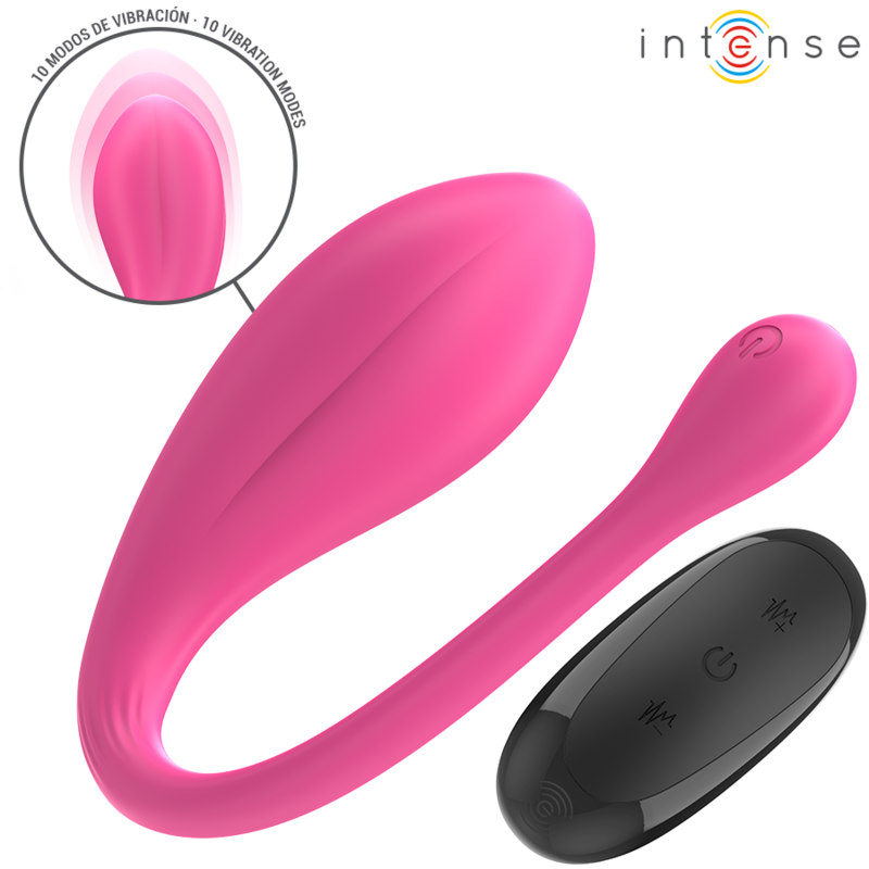 Intense - Janice Vibrador U Doble Estimulación 10 Vibraciones Rosa Control Remoto