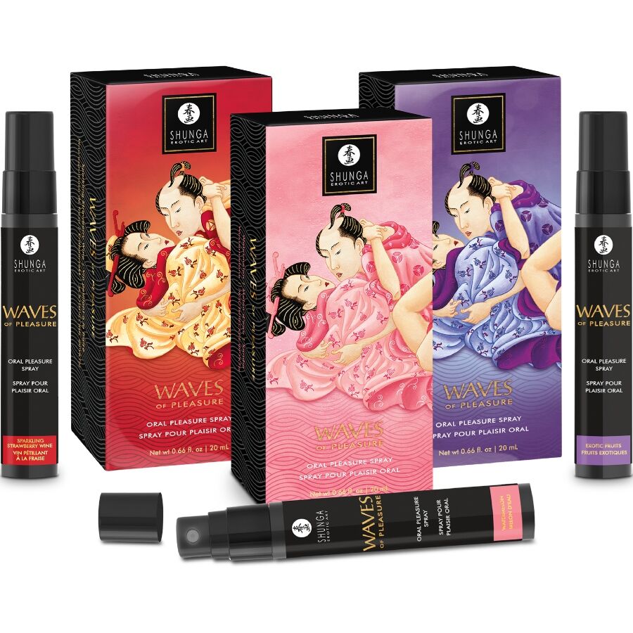 Shunga - Waves Pleasure Spray Oral Seductor Frutas Exóticas 20 Ml