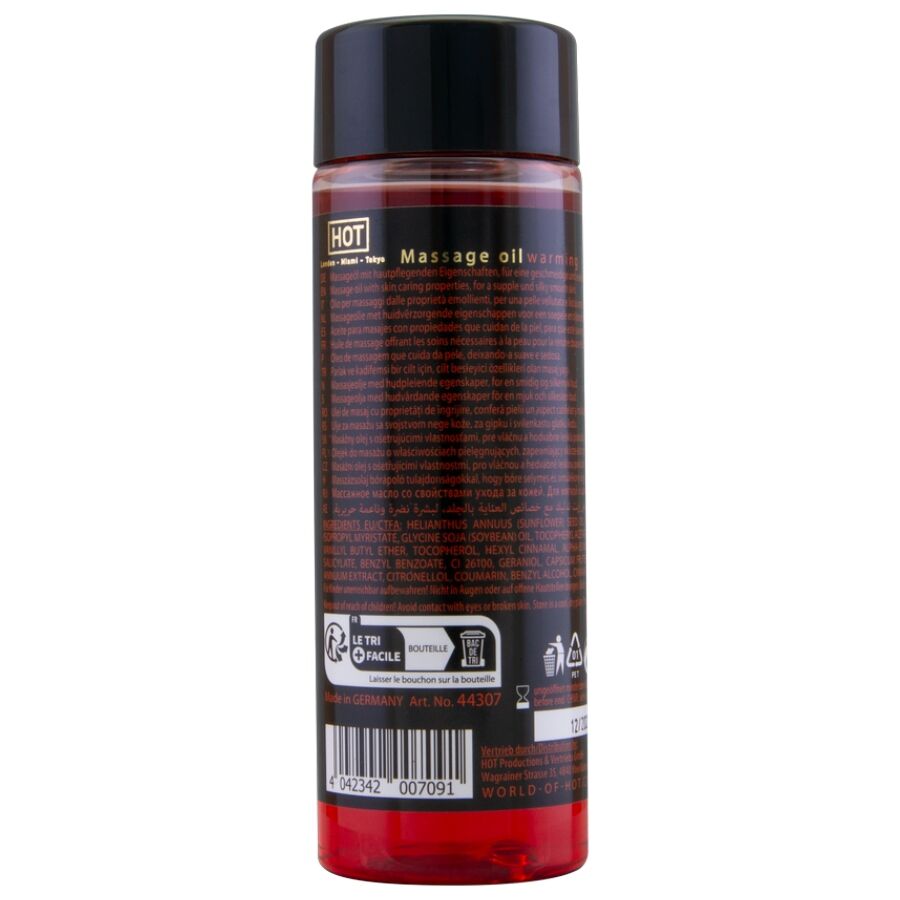 Hot - Aceite De Masaje Efecto Calor 100 Ml