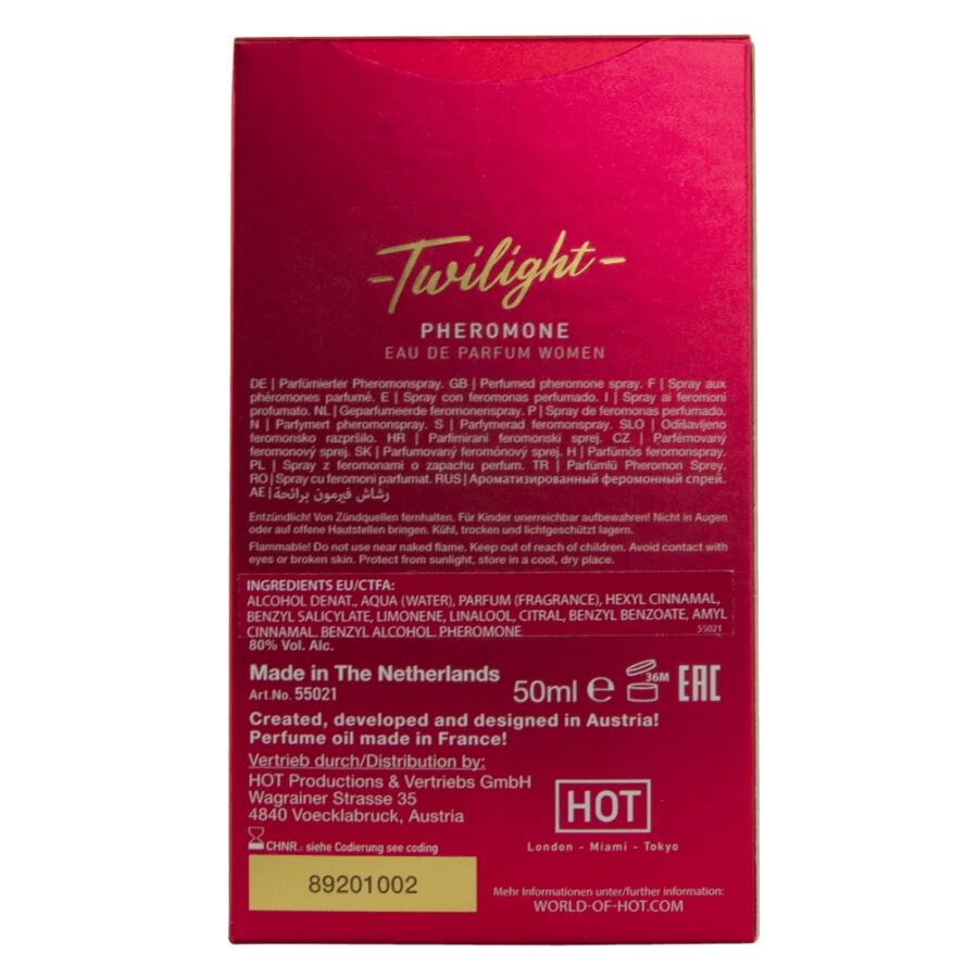 Hot - Twilight Perfume Con Feromonas Mujer 50 Ml