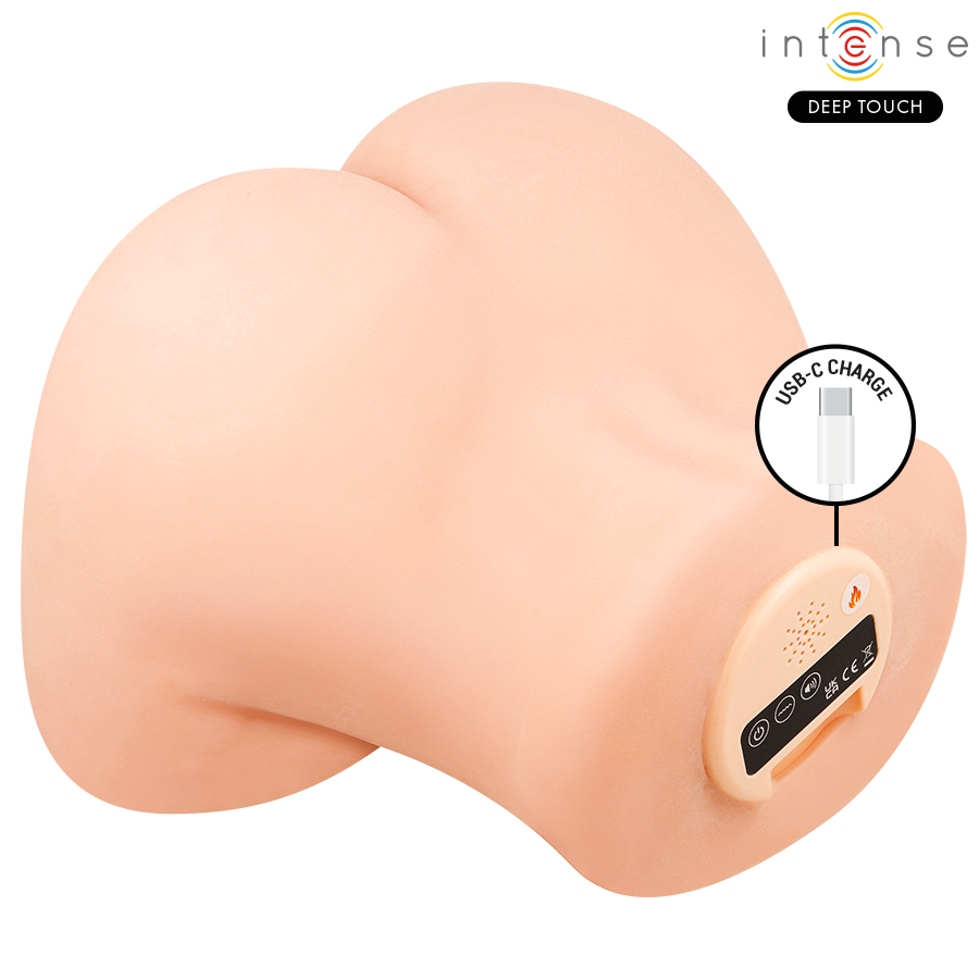 Intense Deep Touch - Ginger Masturbador Vagina Con Efecto Succión, Calor, Vibración Y Voz Con Control Remoto 5.3 Kg