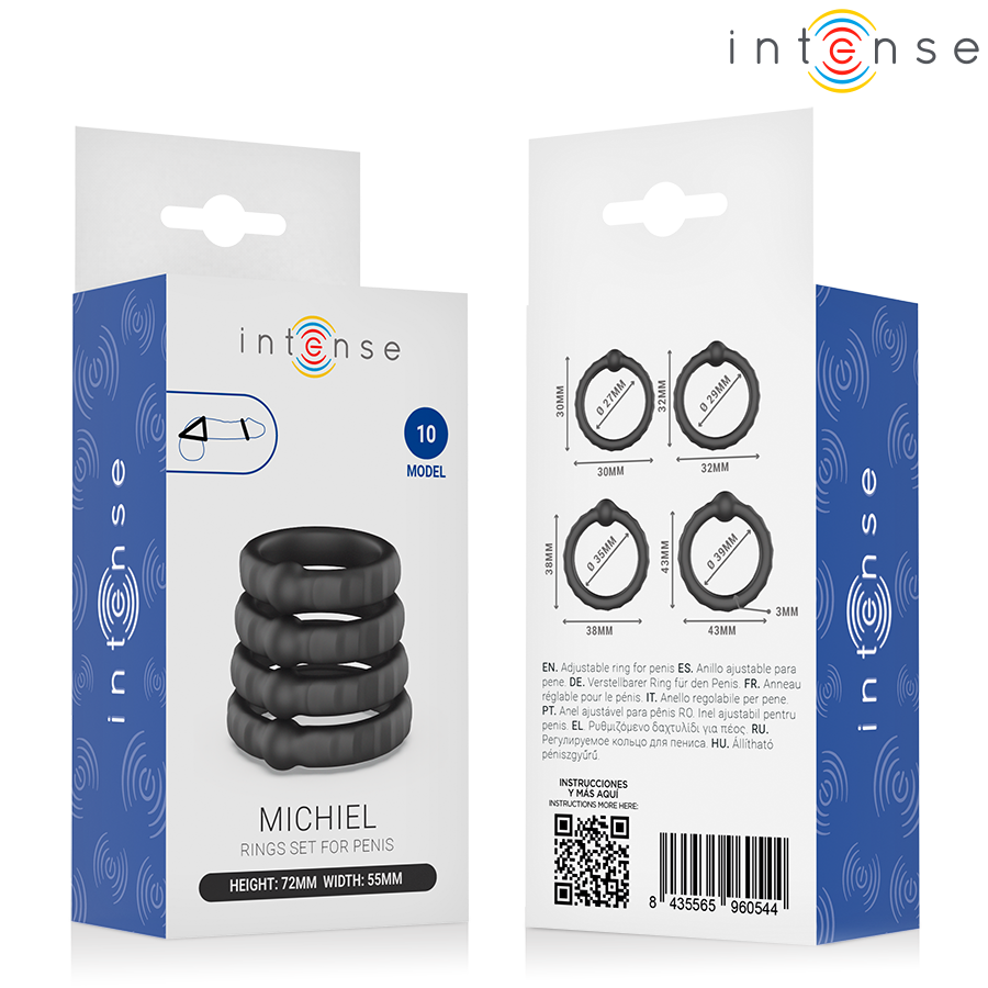 Intense - Michiel Set De 4 Anillos Modelo 10