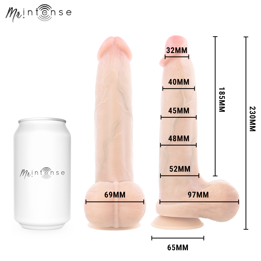 Mr Intense - Bruce L Dildo Silicona 23 Cm -Ø- 5.2 Cm